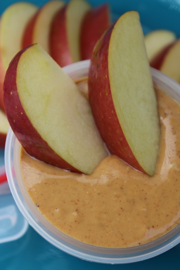 Apple slices with Peanut or Almond Butter- No Diets Allowed