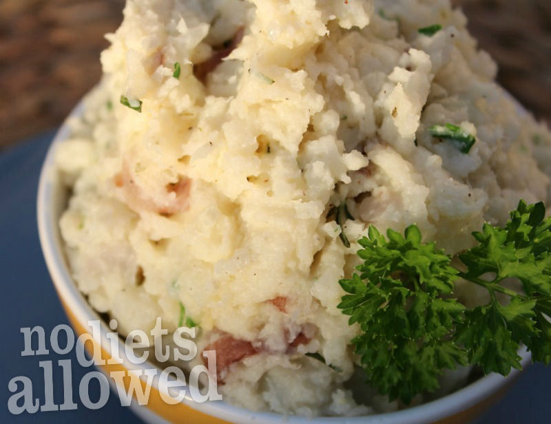 Mashed Potato with Cauliflower- No Diets Allowed