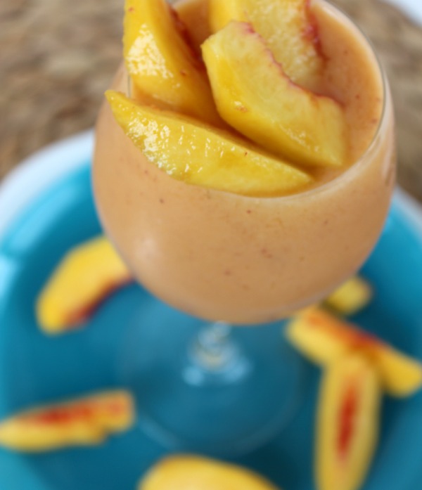 Peach Apple Protein Smoothie- No Diets Allowed
