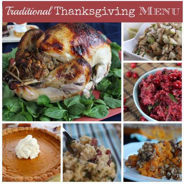 Traditional Thanksgiving Menu - No Diets Allowed