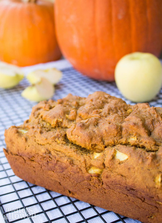 Pumpkin Apple Bread - No Diets Allowed