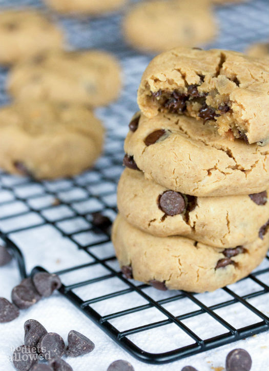 gluten and dairy free chocolate chip cookies- No Diets Allowed