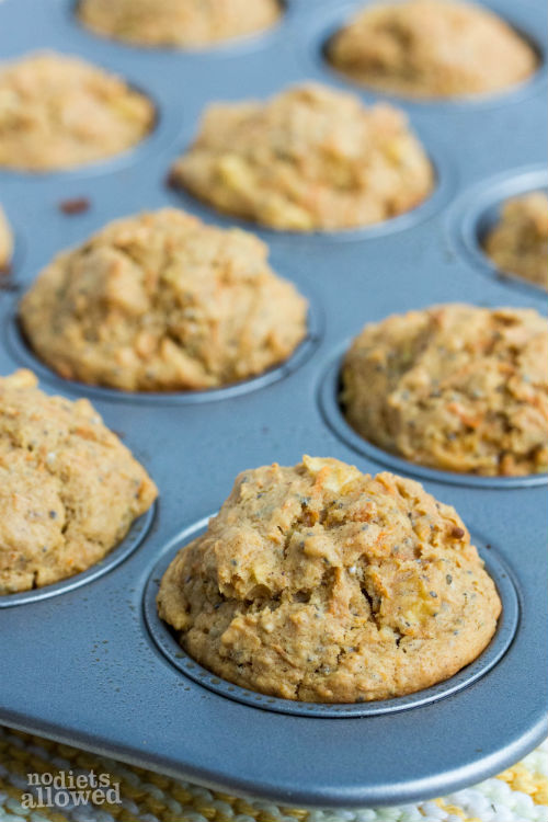 healthy morning glory muffins - No Diets Allowed