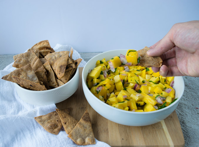 Easy Recipe For Mango Salsa - No Diets Allowed #Food #Foodie #MangoSalsa
