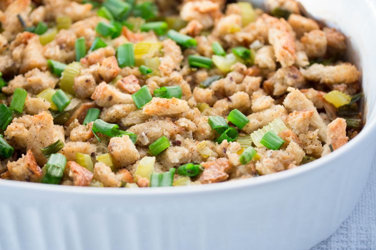Thanksgiving Traditional Classic Bread Stuffing Recipe – No Diets Allowed #Food #Foodie