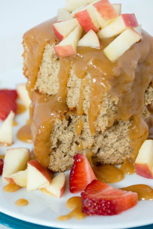 Caramel Apple Cake with Caramel Glaze Recipe - No Diets Allowed #Food #Foodie #CaramelCake