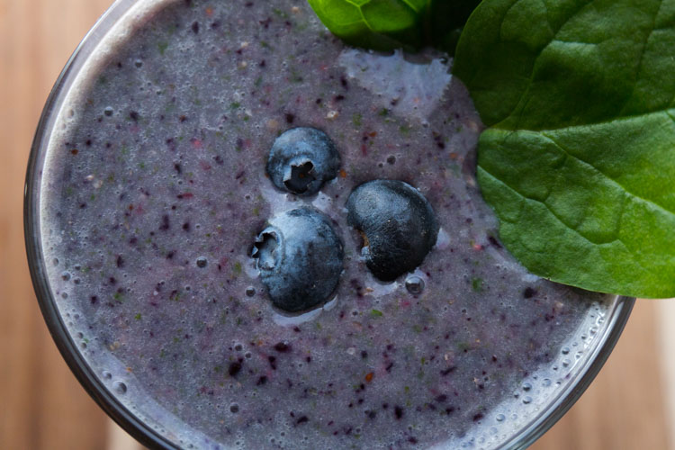  Healthy Triple Berry & Spinach Smoothie - No Diets Allowed