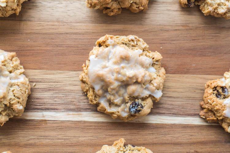 These easy oatmeal raisin cookies are super quick to mix together and will be gobbled up even faster! 