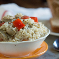 Chicken Sausage and Rice Soup