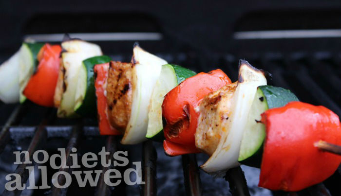 Chili Chicken Kabobs- No Diets Allowed