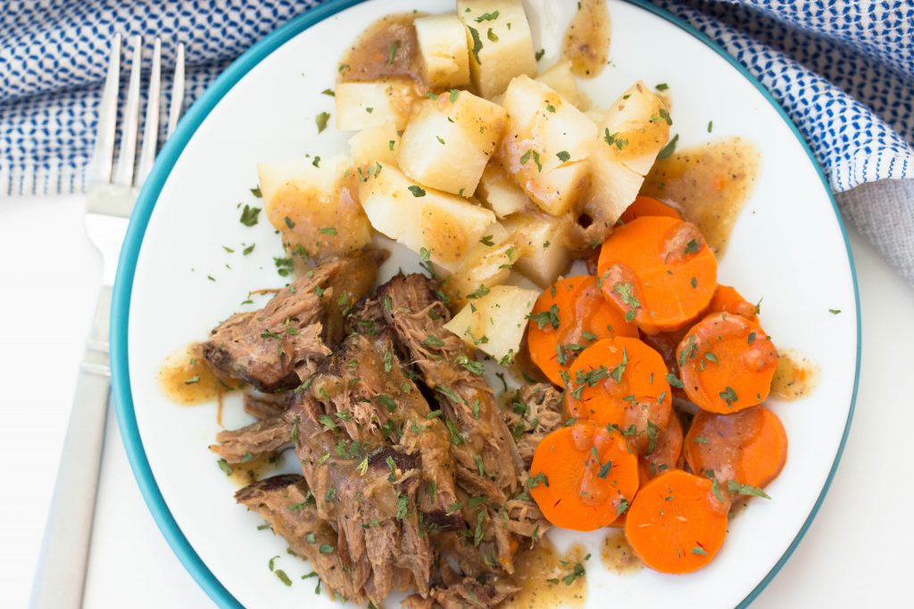 Slow Cooker Roast Beef Potatoes Carrots Recipe - No Diets Allowed