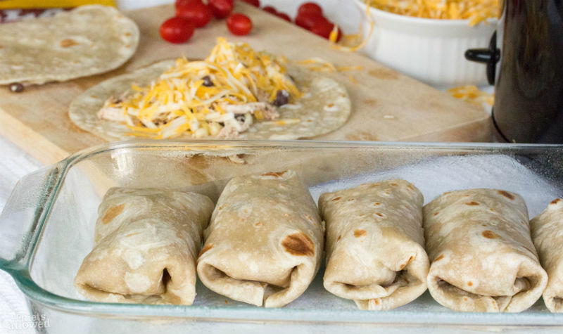 baked burrito recipe- No Diets Allowed