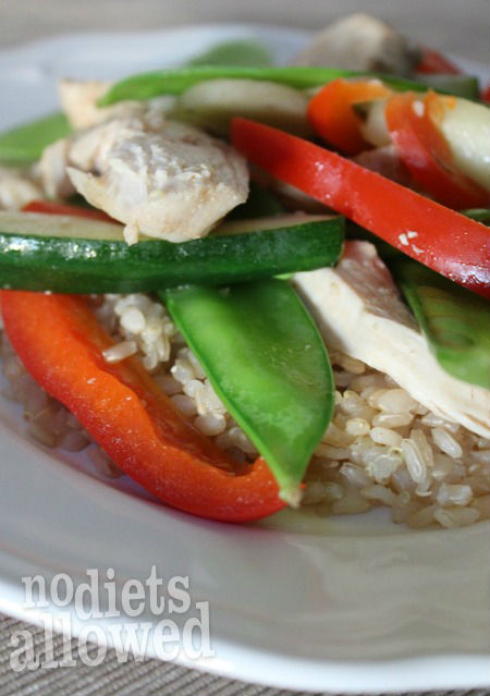 Sesame Ginger Chicken Stir-Fry- No Diets Allowed