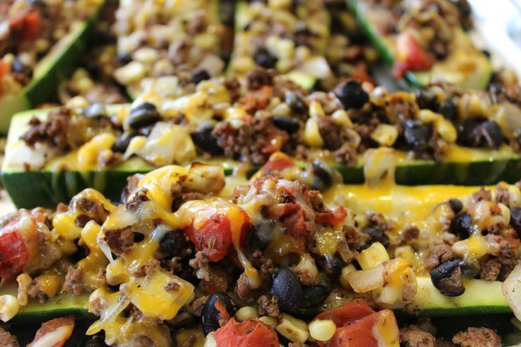 Stuffed Zucchini- No Diets Allowed