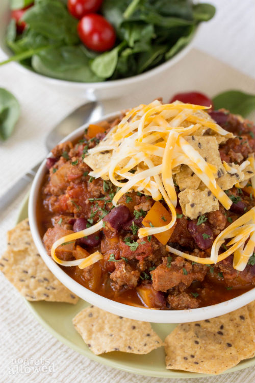 simple turkey chili - No Diets Allowed