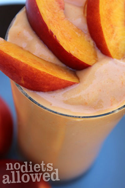 Creamy Peach Smoothie- No Diets Allowed