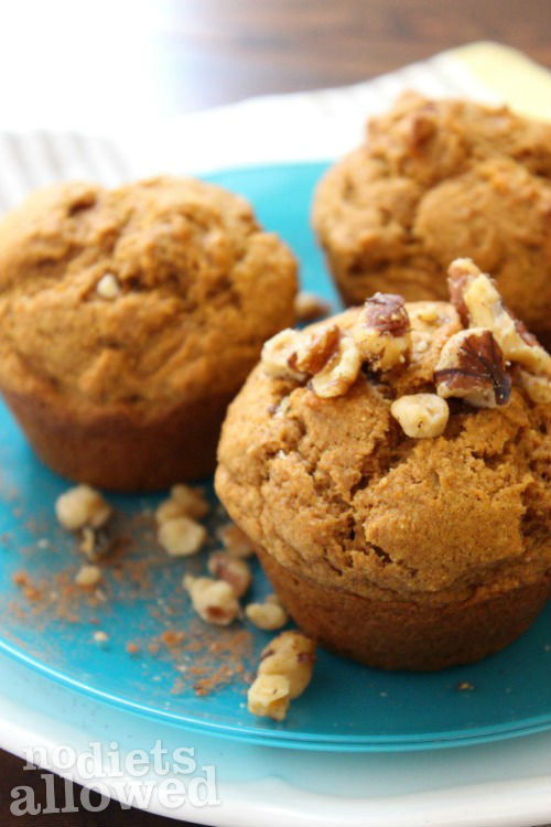 Pumpkin Muffins- No Diets Allowed