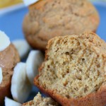 healthy banana muffins with applesauce- No Diets Allowed