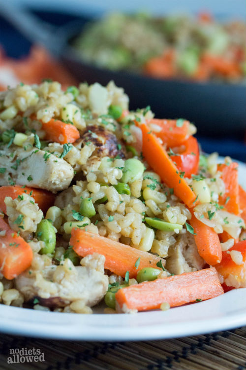 chicken teriyaki stir fry - No Diets Allowed