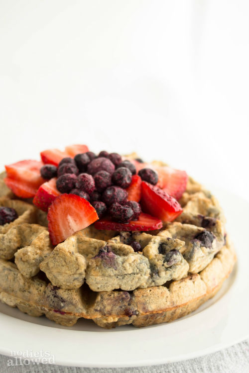 healthy blueberry waffles – No Diets Allowed