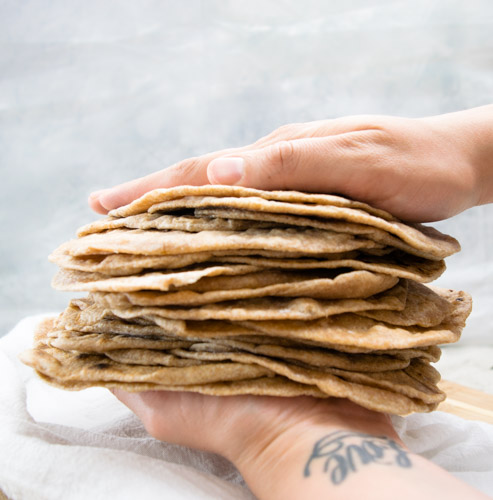 Homemade Whole Wheat Tortillas Recipe - No Diets Allowed #Food #Foodie