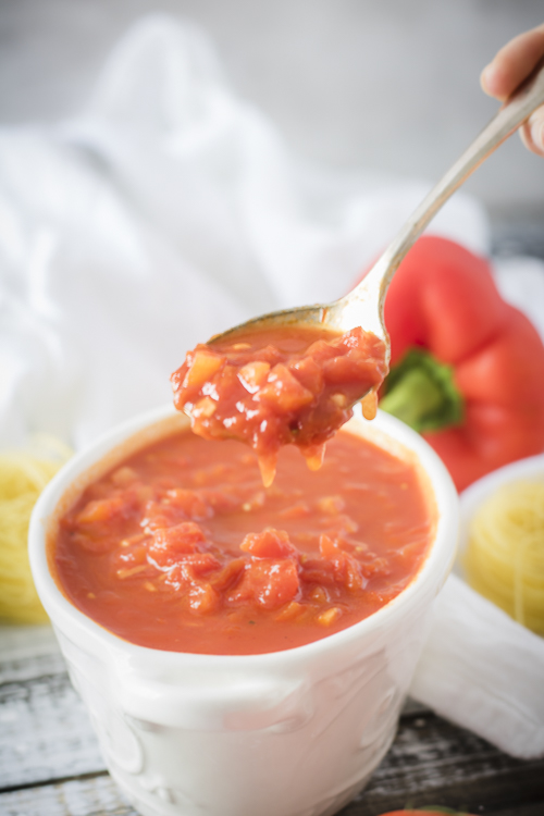 red pepper sauce recipe - recipe from NoDietsAllowed.com