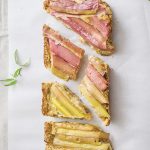 Rhubarb Tart Recipe - No Diets Allowed #Food #Foodie #Rhubarb