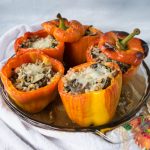 Stuffed Peppers with Fargo - No Diets Allowed #Food #Foodie #StuffedPeppers