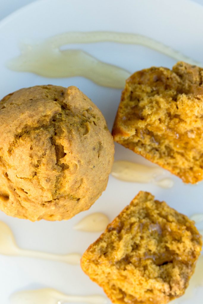 pumpkin and banana muffins - No Diets Allowed