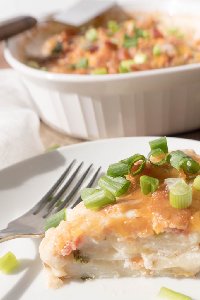 cheesy scalloped potatoes - No Diets Allowed