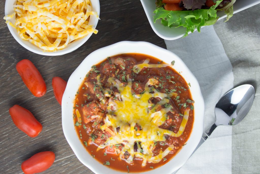 Easy Simple Leftover Turkey Chili Recipe - No Diets Allowed #Turkey #Food #Foodie