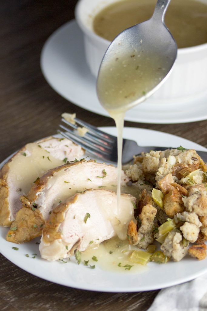 making gravy - No Diets Allowed